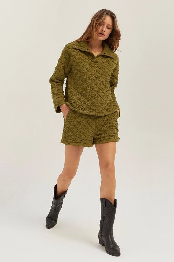 Sharon Quilted Pullover