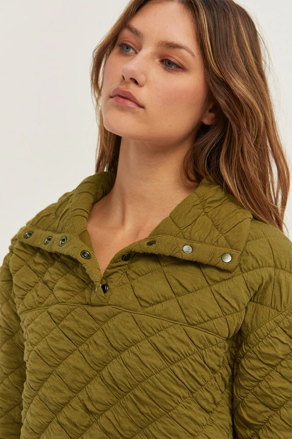 Sharon Quilted Pullover