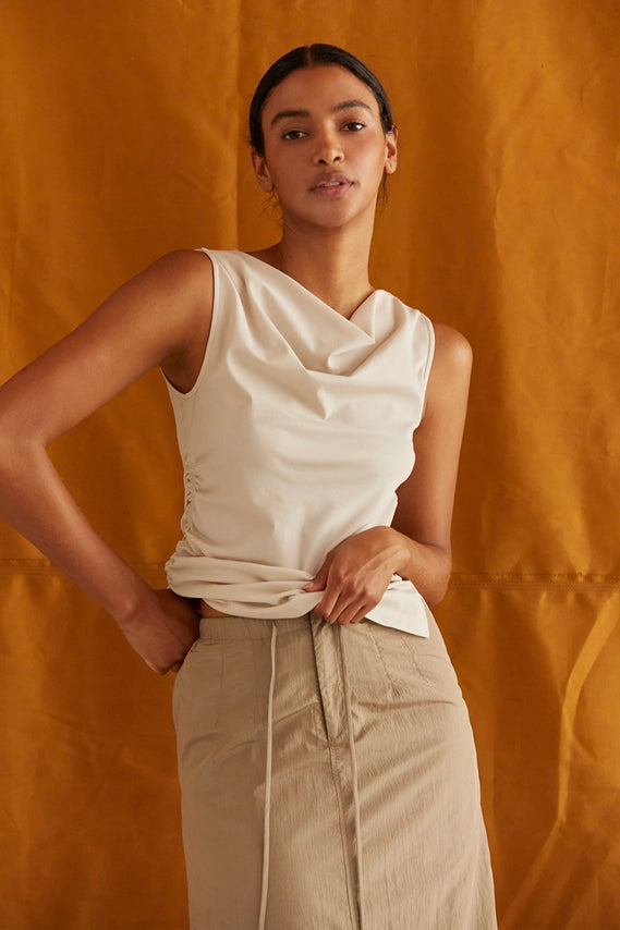 Clem Shirred Knit Top