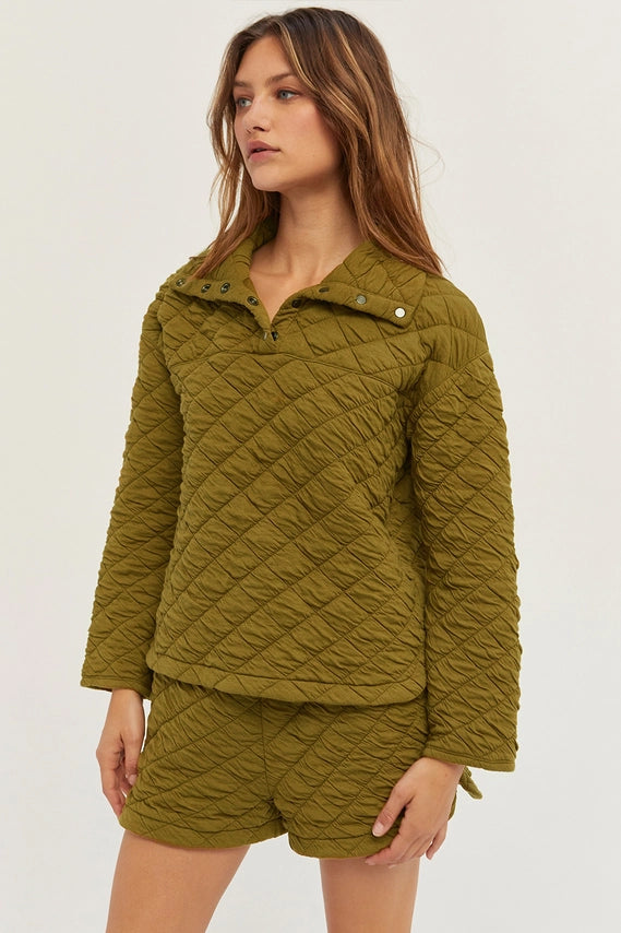 Sharon Quilted Pullover