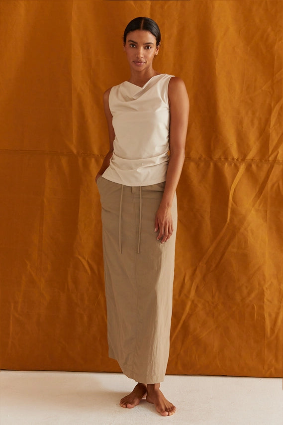 Clem Shirred Knit Top