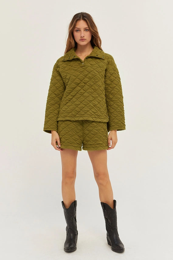 Sharon Quilted Pullover