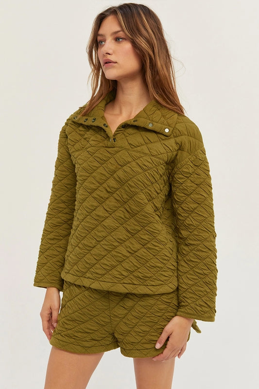 Sharon Quilted Pullover