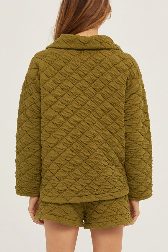 Sharon Quilted Pullover