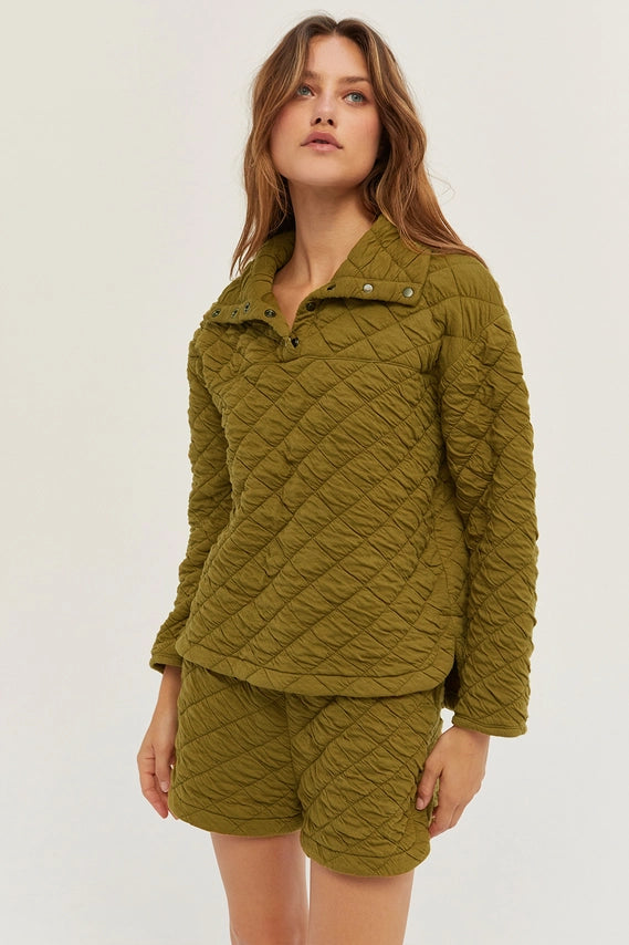 Sharon Quilted Pullover