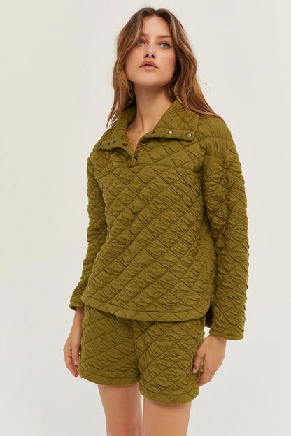 Sharon Quilted Pullover