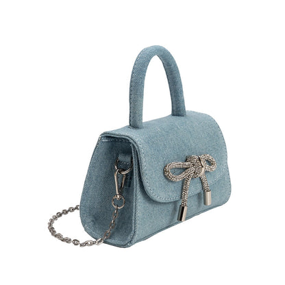 Sabrina Denim Mini Crossbody Bag