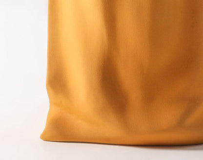 "Le Papier" - Orange Matte Paper Bag Looking Ceramic Vase