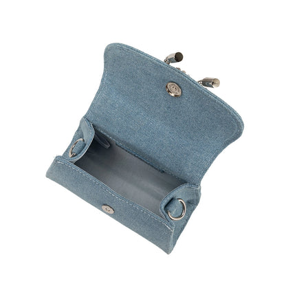 Sabrina Denim Mini Crossbody Bag