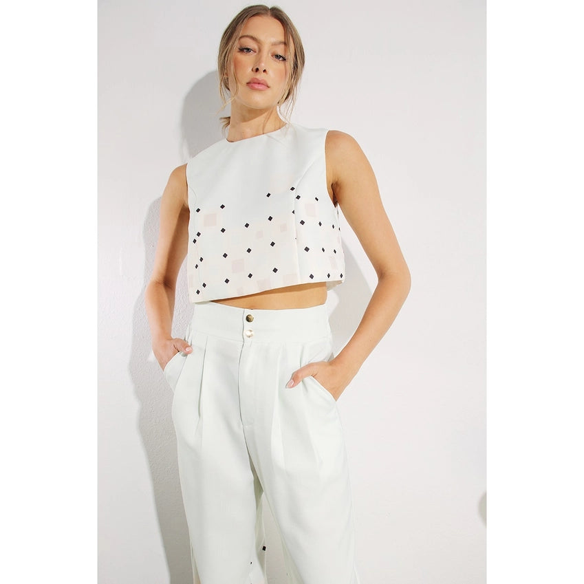 Sleeveless Top and Pants Set